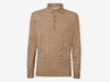 Sease - Polo Neck F18 - Nut Brown - 男装 - 针织衫 - 深棕色 商品缩略图0