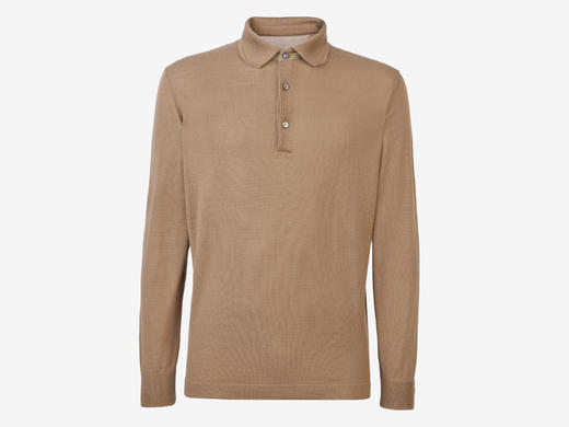 Sease - Polo Neck F18 - Nut Brown - 男装 - 针织衫 - 深棕色 商品图0
