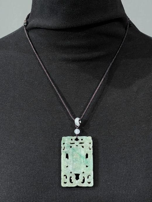 翡翠鏤雕玉雕螭龙纹斋戒牌，顺丰包邮 商品图7