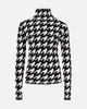 Perfect Moment - Houndstooth Turtle Neck Sweater - Black/Snow White - 女装 - 羊毛打底衫 - 黑色/白色 商品缩略图0