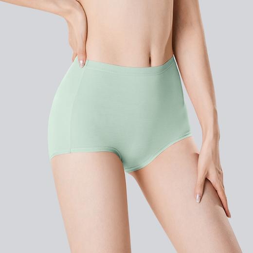 特惠100元3件 不勒腿蚕丝抗菌莫代尔高腰提臀收腹女士内裤 商品图3