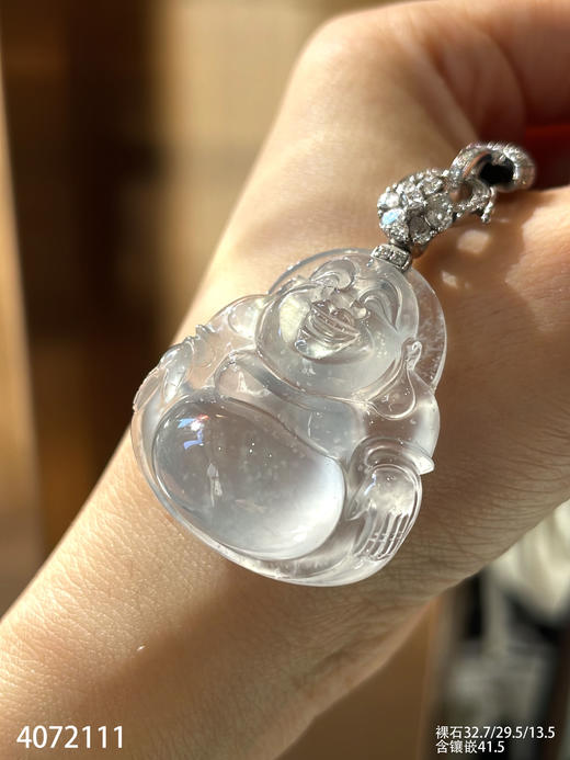 玻璃种佛公吊坠【4072111】具体价格微信咨询 商品图6
