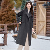 时尚气质翻领，加长款夹棉保暖毛呢外套SSQJRA1020 商品缩略图5