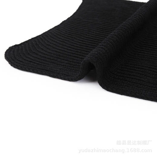 男士针织围巾 昱达 冬季保暖护脸护耳围脖 毛线编织围巾 厂家批发 商品图3