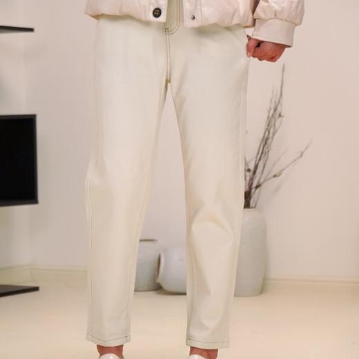 【现货】臣禾 咖色加绒老爹裤休闲裤 JZ244060258 商品图3