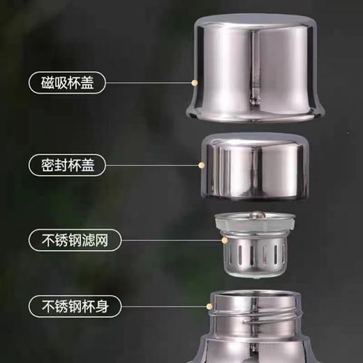 316不锈钢保温杯磁吸盖茶水分离焖泡杯小清新商务居家旅行 商品图3