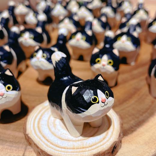 木雕<奶牛猫> 商品图1
