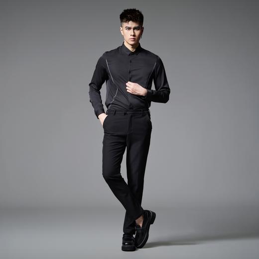 PINLI品立2024秋季新品商务休闲长袖衬衫男士辑明线百搭内搭衬衣B243113106 商品图4