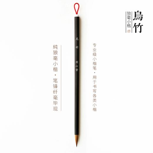 问心堂毛笔狼毫乌竹小楷毛笔簪花小字初学抄写兼毫书法专用笔 商品图1