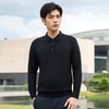 【云雅衫】圣得西男装含桑蚕丝+绵羊毛高弹翻领针织衫2452047317 商品缩略图4