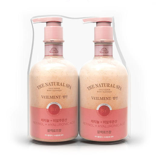 MM 山姆 安宝笛 蓓缦水漾护理海盐磨砂沐浴露 静谧黑玫瑰花香 600g*2 商品图3