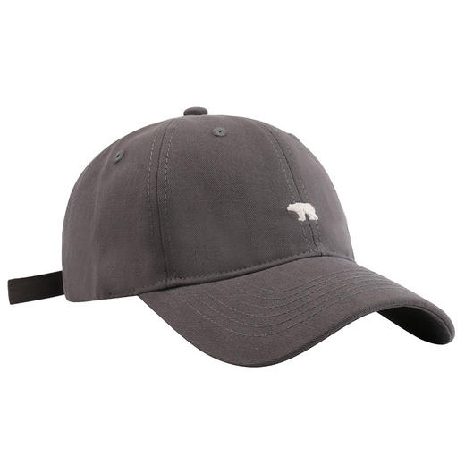 「6色可选！新款硬顶磨毛棒球帽」显脸小北极熊刺绣棒球帽 学生情侣大帽檐帽子配饰 商品图4