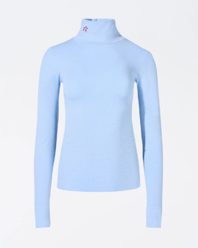 Perfect Moment - Perfect Thermal Rollneck - Bluebird Blue - 女装 - 保暖内衣 - 蓝色