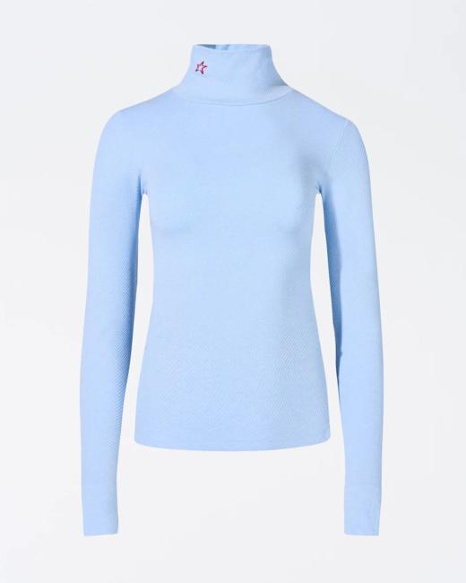 Perfect Moment - Perfect Thermal Rollneck - Bluebird Blue - 女装 - 保暖内衣 - 蓝色 商品图0