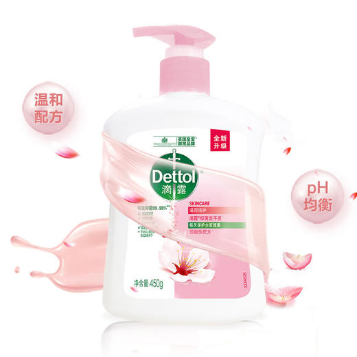 MM 山姆 滴露（Dettol）抑菌洗手液（滋润倍护）450g*2瓶+450g*4袋 商品图2