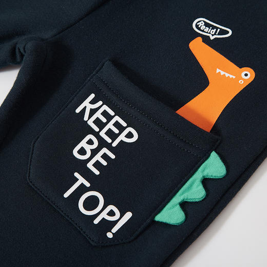 【69.9元2条】be top儿童裤子冬季童装加绒男童卫裤宝宝长裤运动裤 商品图2