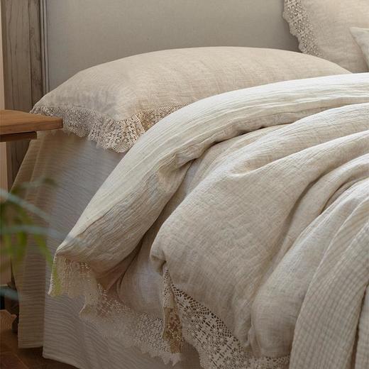 诧寂美铃兰吟/2025新款棉麻提花全棉纯棉四件套床品套件床单被套 商品图0