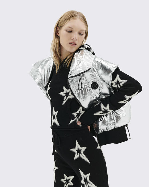 Perfect Moment - Sierra Gilet - Siver Foil - 女装 - 滑雪夹克 - 银色 商品图1