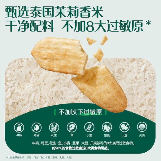 英氏多乐能1阶泰国茉莉香米米饼48g/盒（苹果味/原味/蔬菜味） 商品图1