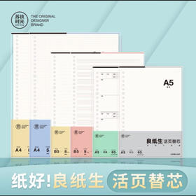 苏铁时光B5活页本替芯活页芯60页/本