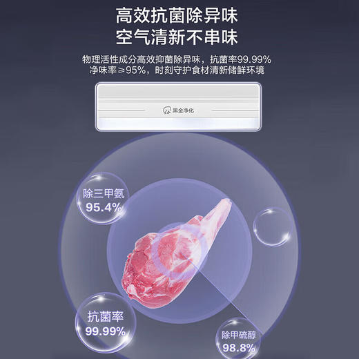 海尔无霜法式多门466升大容量1级节能杀菌净化家用双变频对开门冰箱法式冰箱 商品图4