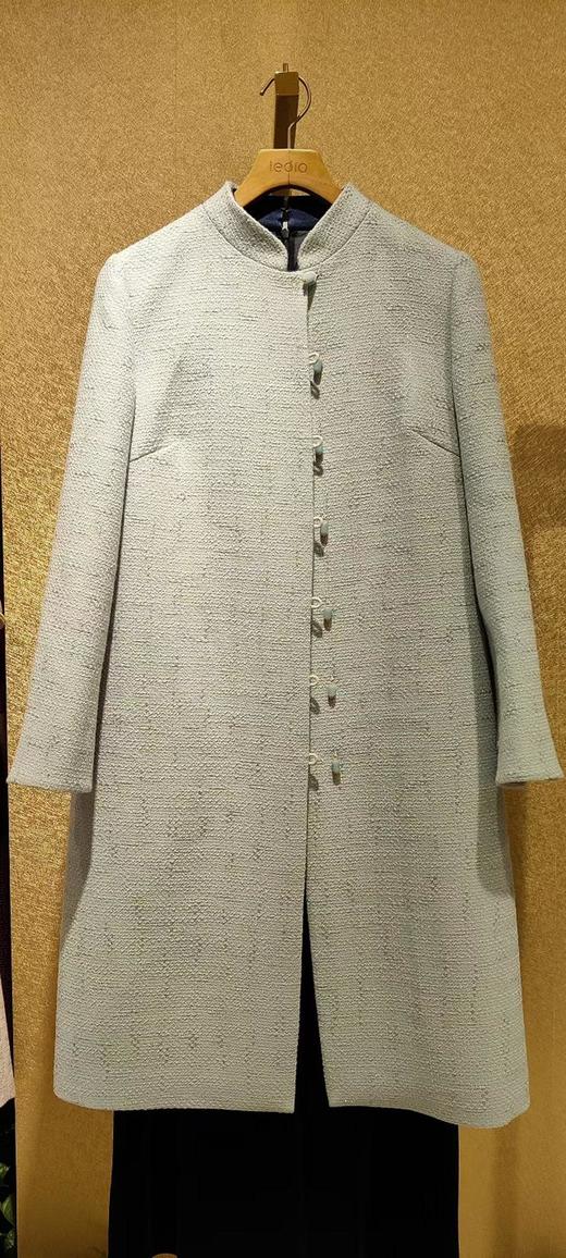 3楼 莱迪雅  混纺蓝色 大衣 商品图0