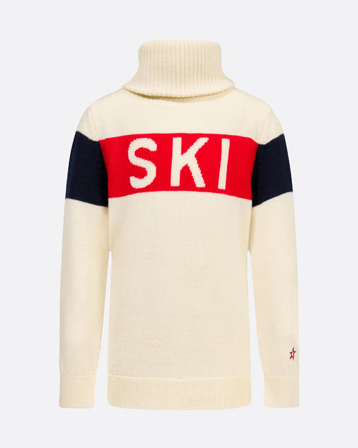 Perfect Moment - Sk Turtle Sweater II - Snow White - 童装 - 针织衫 - 白色 商品图0