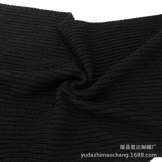 男士针织围巾 昱达 冬季保暖护脸护耳围脖 毛线编织围巾 厂家批发 商品图1