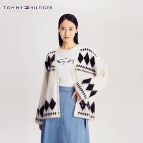 【海信嘉年华】Tommy女含羊毛复古慵懒风费尔岛图案提花拉毛宽松针织外套WW0WW40090