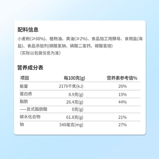 聚便利 X 山姆 Member's Mark 海盐苏打饼干 1小包约28g 商品图8