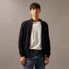 【海信嘉年华】CK Jeans24秋冬男女情侣休闲通勤刺绣立领拉链针织开衫毛衣J326796 商品缩略图0