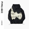 PINLI品立2024冬季新品撞色贴布连帽卫衣男潮牌休闲宽松帽衫上衣B243109023 商品缩略图3