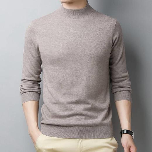 【100%绵羊毛】圣得西男装加厚保暖半高领羊毛衫2362950810 商品图1