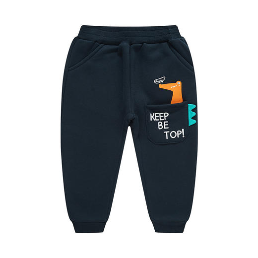 【69.9元2条】be top儿童裤子冬季童装加绒男童卫裤宝宝长裤运动裤 商品图1