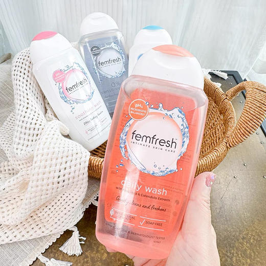 【海关保税直发】英国芳芯femfresh女性私处洗护液/私密洗液/250ml-新旧款随机-会员5折 商品图2