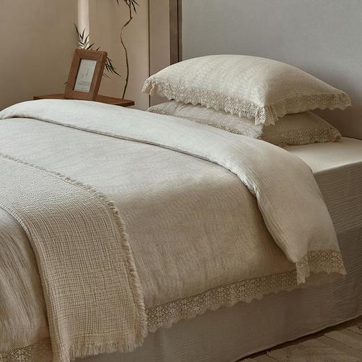 诧寂美铃兰吟/2025新款棉麻提花全棉纯棉四件套床品套件床单被套 商品图1