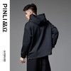 PINLI品立2024冬季新品撞色贴布连帽卫衣男潮牌休闲宽松帽衫上衣B243109023 商品缩略图4