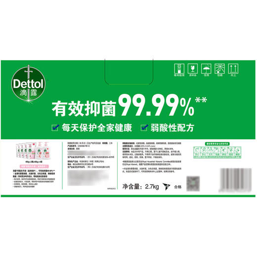 MM 山姆 滴露（Dettol）抑菌洗手液（滋润倍护）450g*2瓶+450g*4袋 商品图4