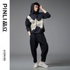 PINLI品立2024冬季新品撞色贴布连帽卫衣男潮牌休闲宽松帽衫上衣B243109023 商品缩略图1