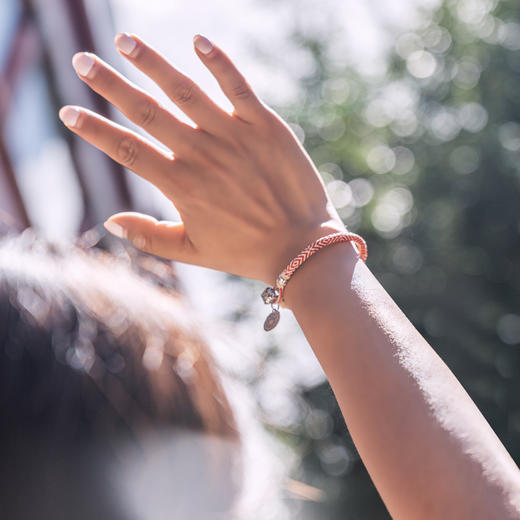 限定版　藏地九眼不灭长寿金刚天珠绳　搭配925银十字金刚杵扣环　红、黑两款 商品图1