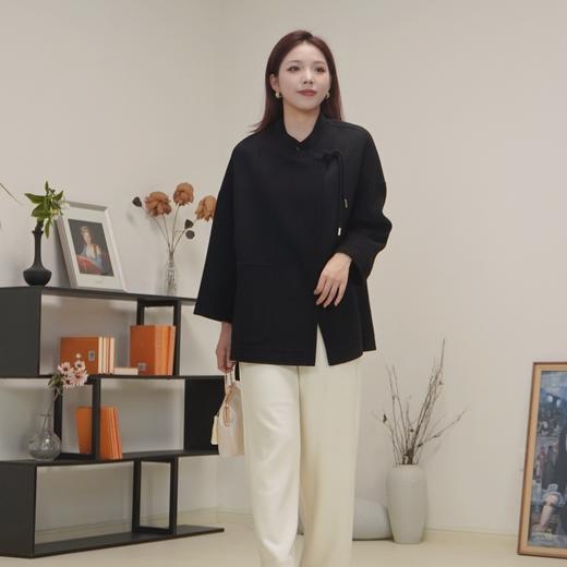 M1L1臣禾新中式呢大衣 JZ244080475 商品图8