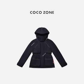COCO ZONE 秋冬90鸭绒拉链口袋设计立领羽绒服CC2D2797