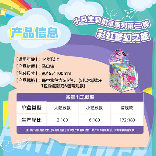 卡游 小马宝莉-彩虹梦幻之旅徽章KAYCYXM-WBZJ-02 商品图2