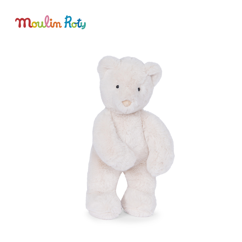 Moulin Roty 小熊阿瑟（奶油色）毛绒玩偶 适合0岁+ 柔软舒适 小兔&小熊系列 法国品牌-680025
