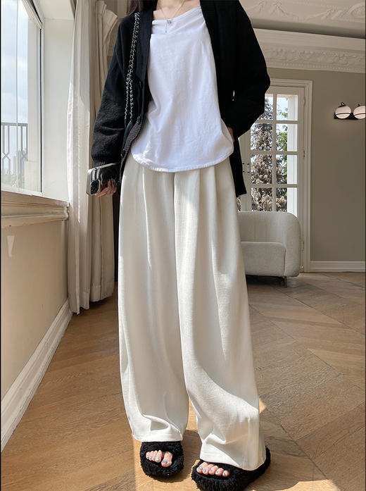 【YW】无忧购韩系休闲百搭羊羔绒加绒欧棉绒慵懒针织山本裤Z539（截单后7天发货)25年清仓捡漏 商品图4