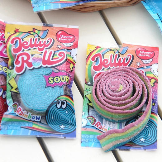 韩国友施酸甜树莓味软糖卷40g 商品图3