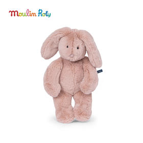 Moulin Roty 小兔路易森（粉色）毛绒玩偶 适合0岁+ 柔软舒适 小兔&小熊系列 法国品牌-680023