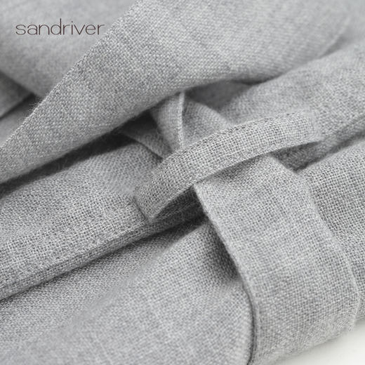 精纺羊绒轻薄青果领睡袍 SJF96W767N 商品图1