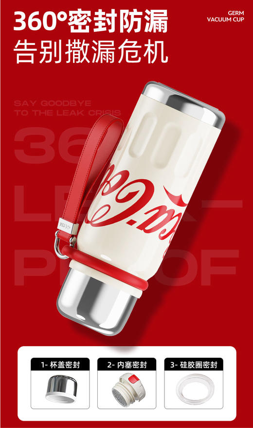 GE-CK24AW-B86系列 可口可乐联名款迷你律动保温杯 商品图8