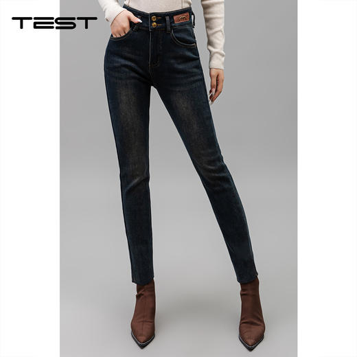 冬上新时尚修身显瘦显高百搭牛仔裤3244044 商品图1